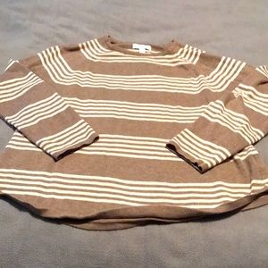 New Kim Rogers sweater size M brown and tan